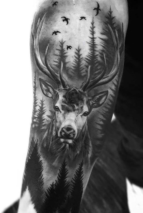 hunting tattoos for men 0049