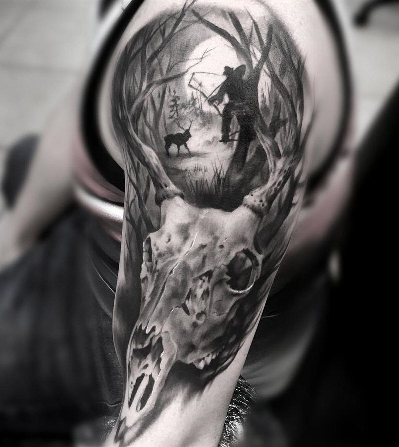 hunting tattoos for men 0058