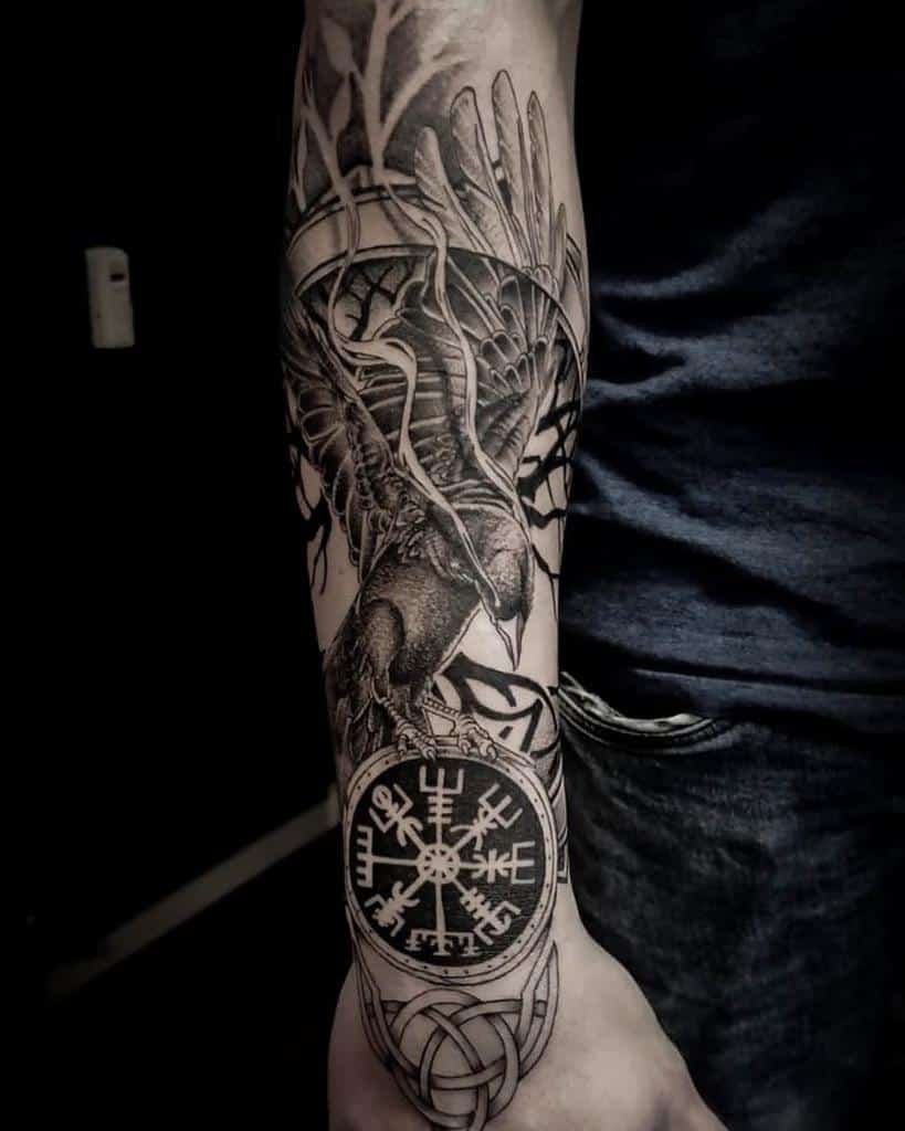 impressive Viking tattoos for men forearm