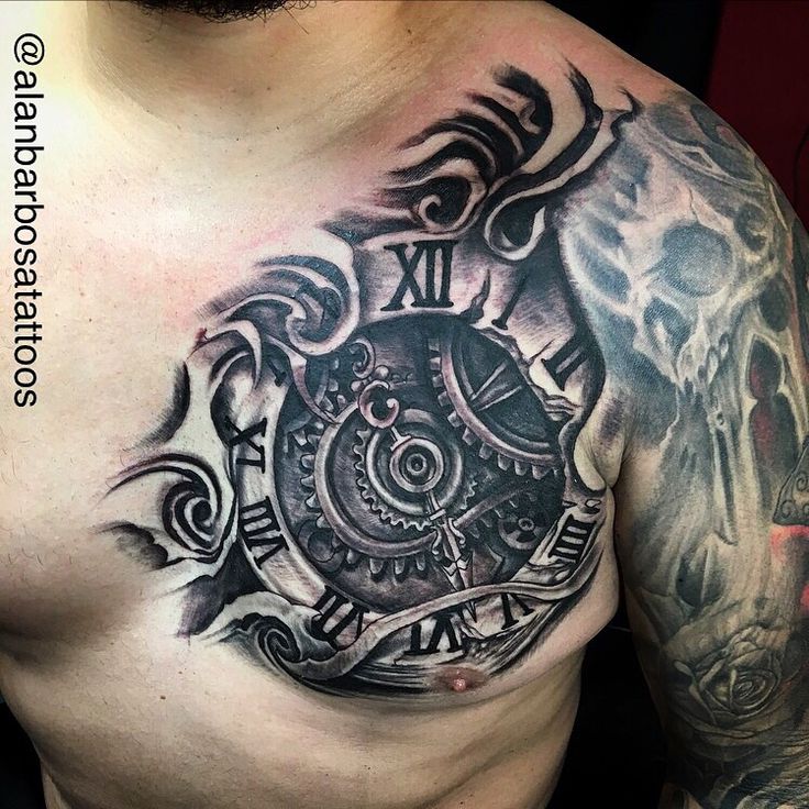 innovative designs for cover up chest tattoos for men