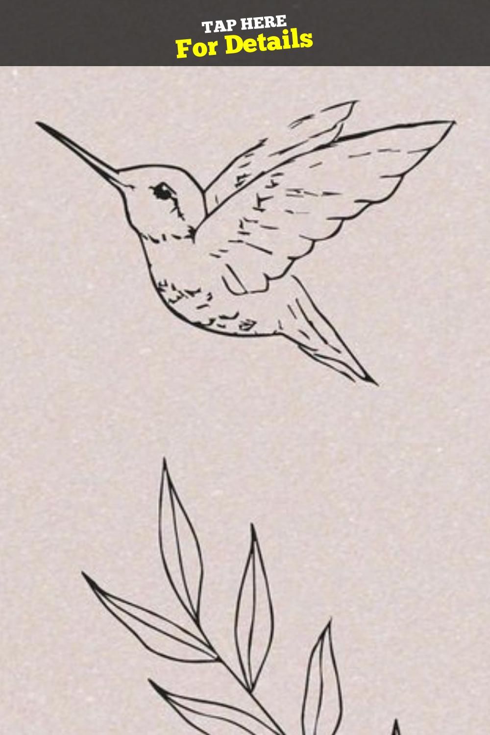 inspirational hummingbird tattoo designs for men.