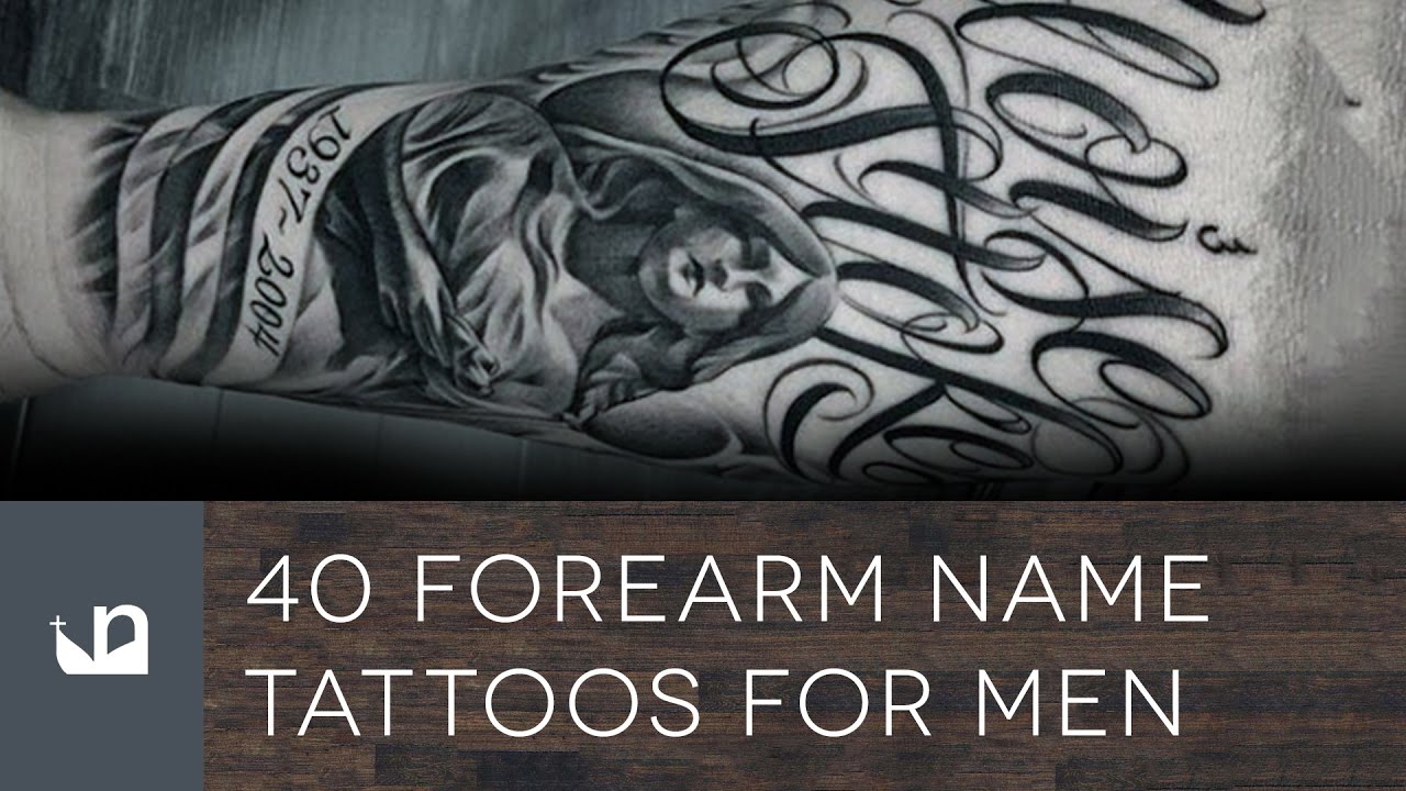 inspirational name tattoos for men