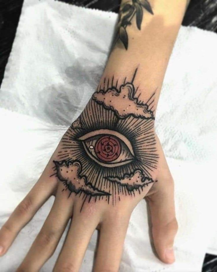 intricate anime hand tattoos for men