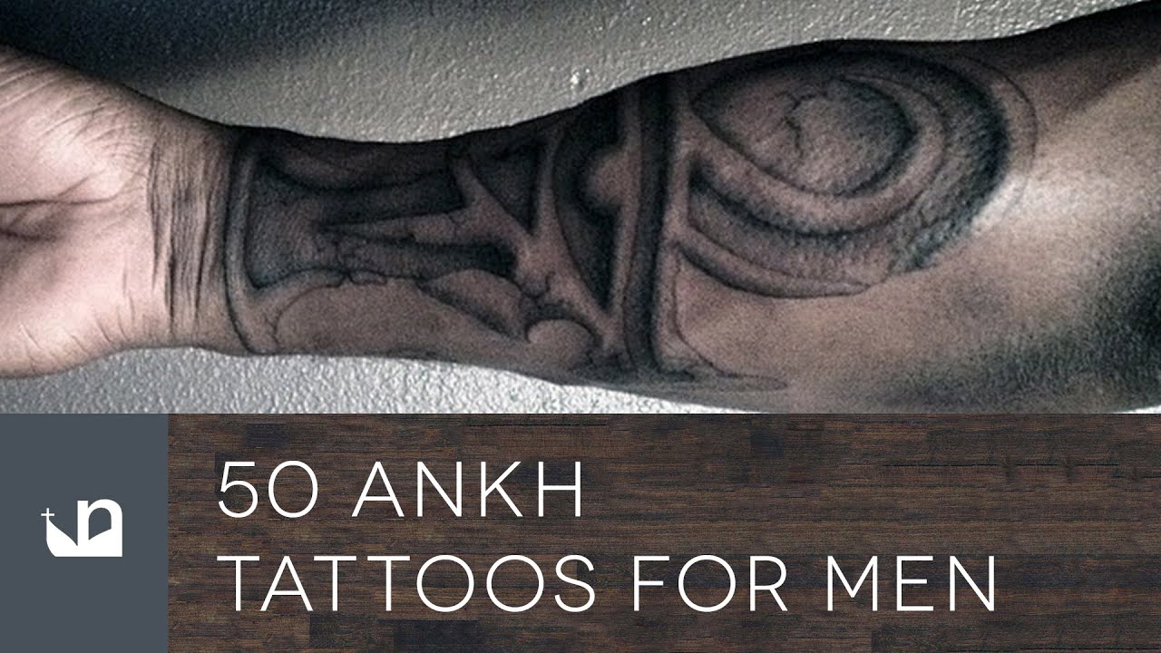 intricate ankh tattoos for men