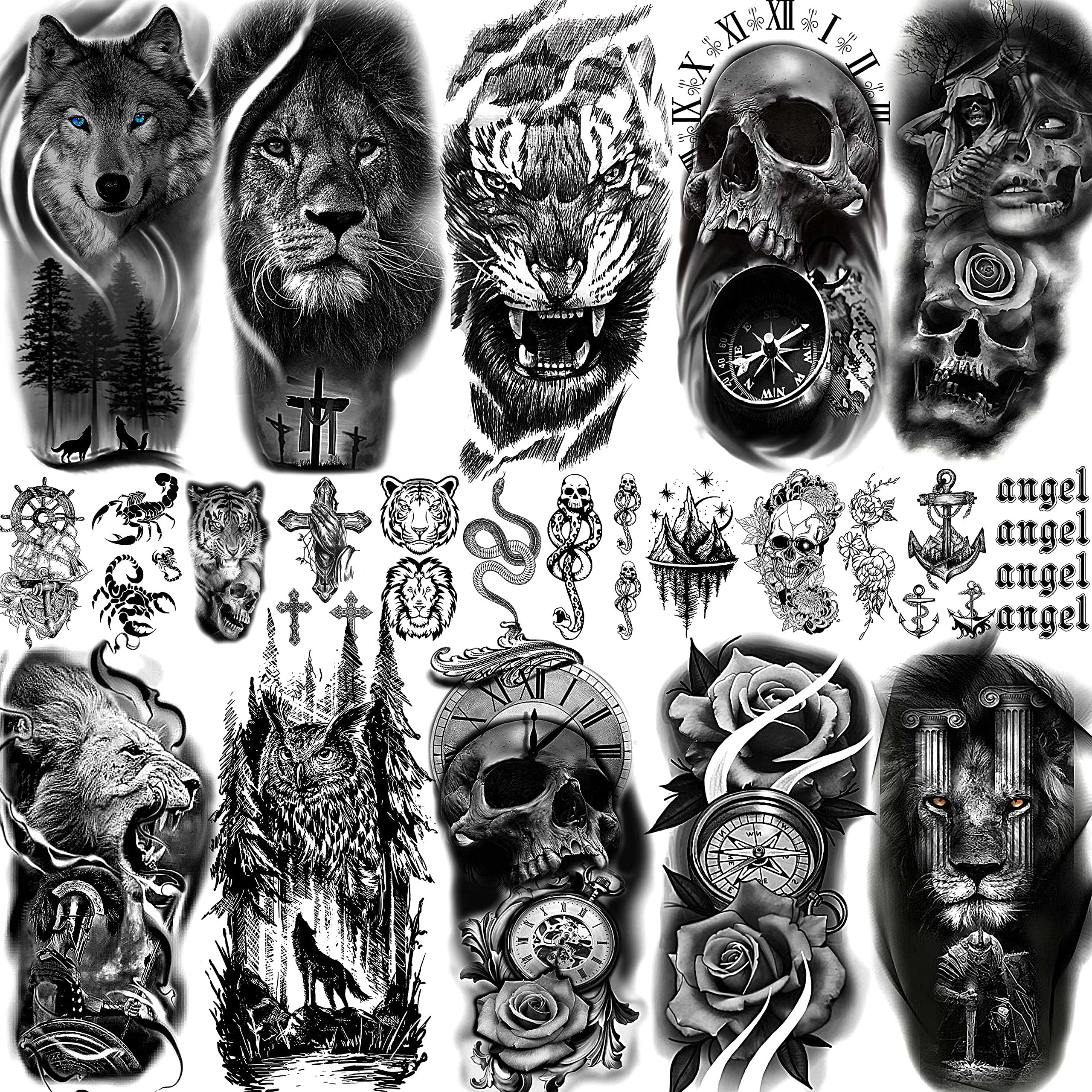 intricate death tattoos for men meanings.