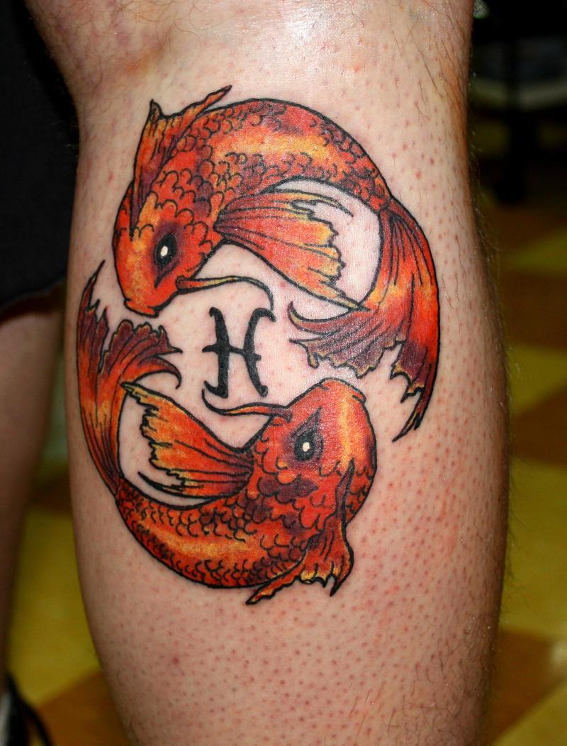 intricate Pisces tattoo designs for men