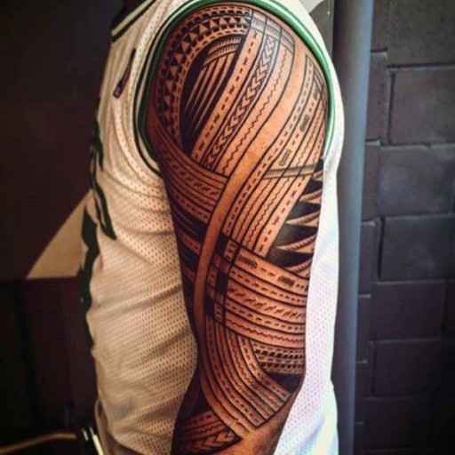 intricate Polynesian tattoos for men