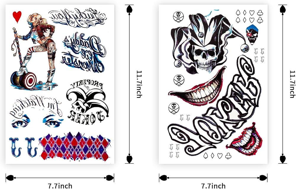 Joker tattoos for men 0098