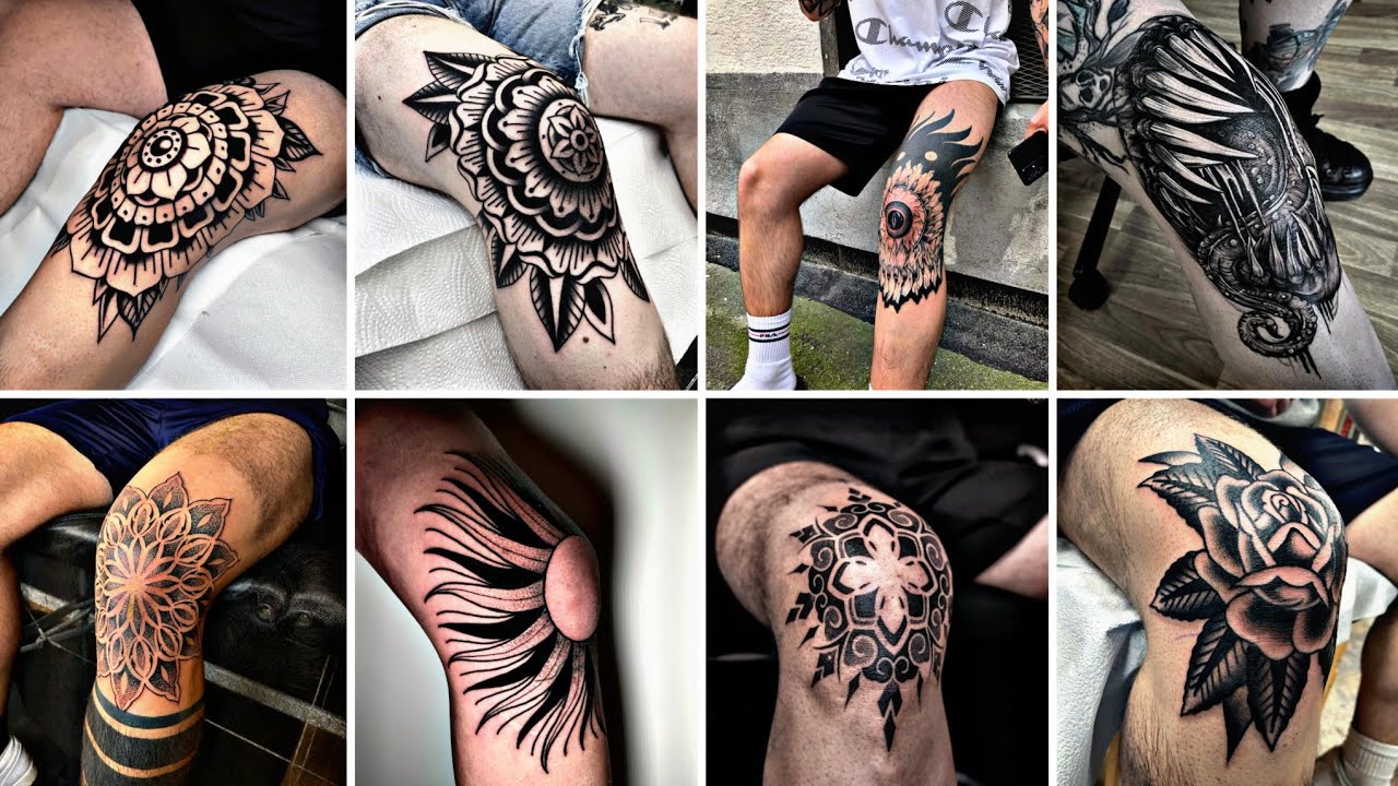 knee tattoos for men ideas