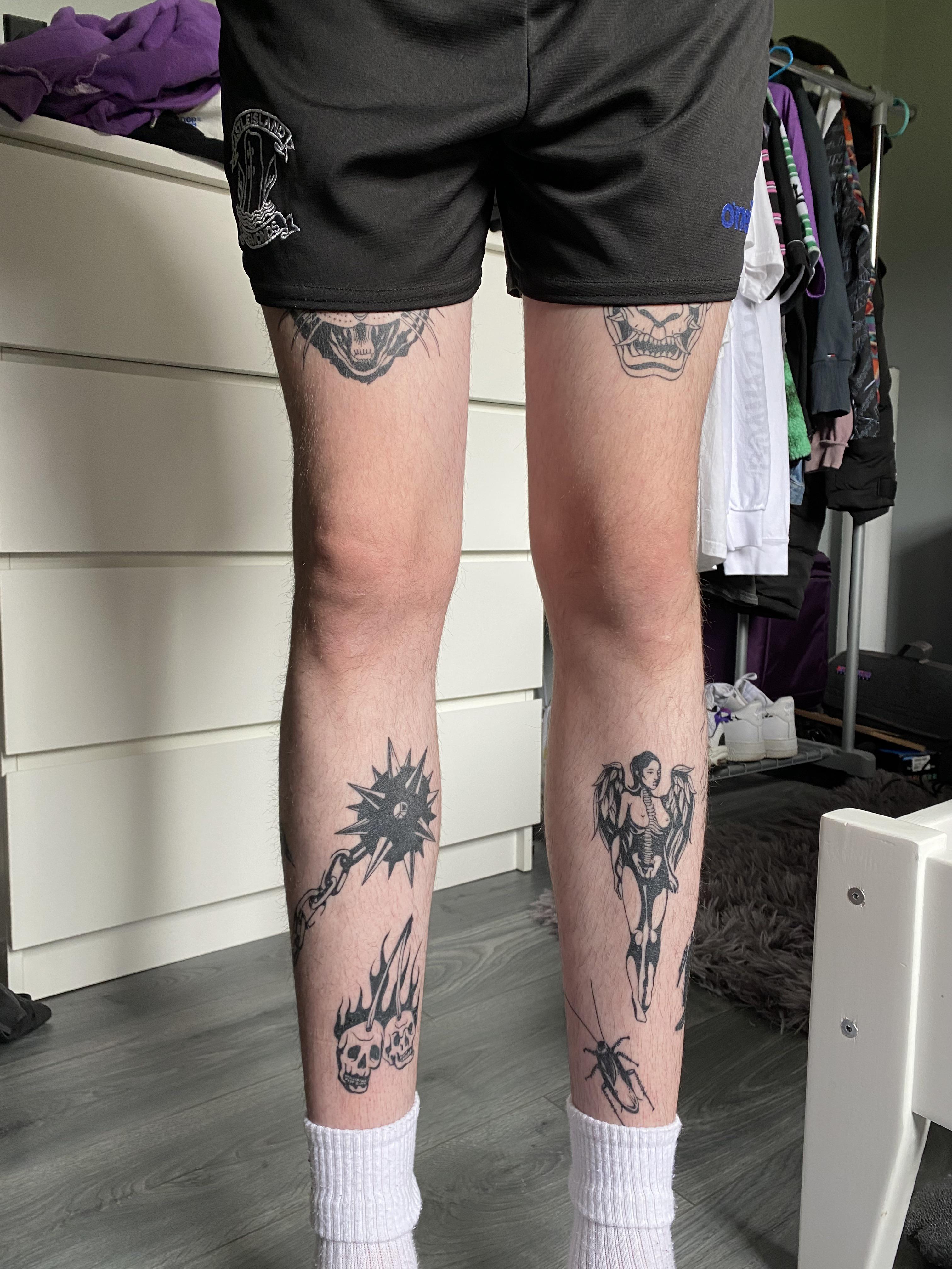 knee tattoos for men 0023