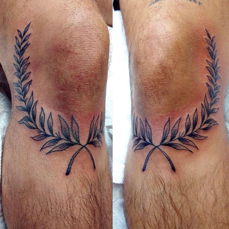 knee tattoos for men 0034