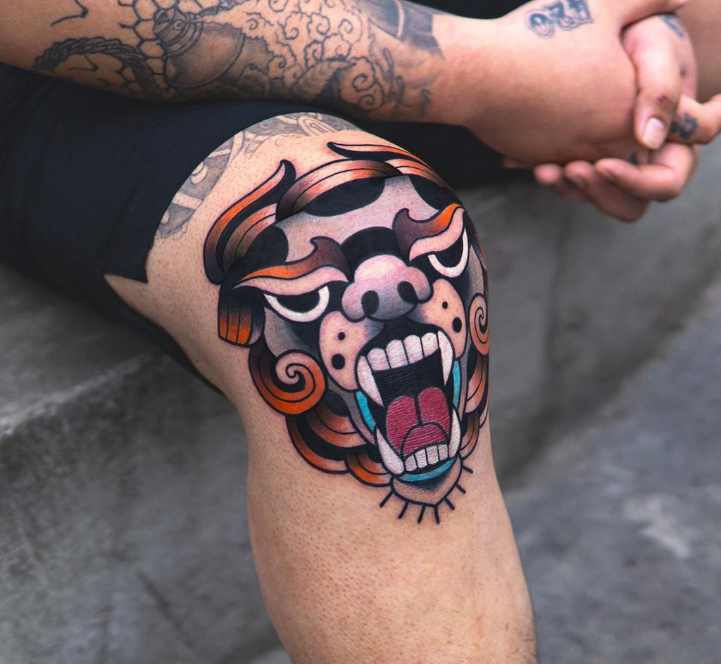 knee tattoos for men 0040