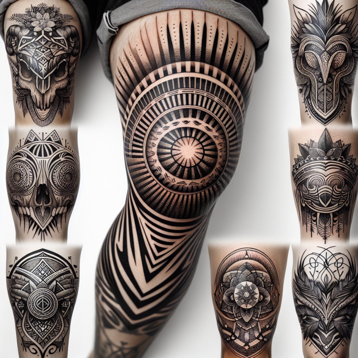 knee tattoos for men 0046