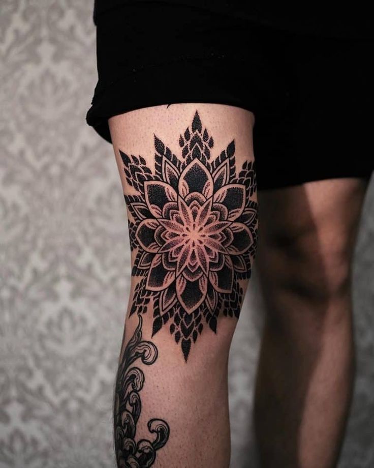 knee tattoos for men 0088