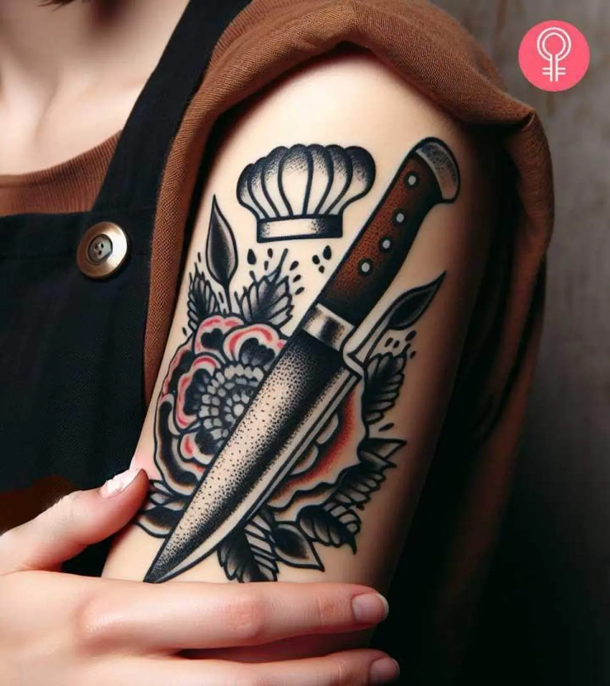 knife tattoos for men 0074