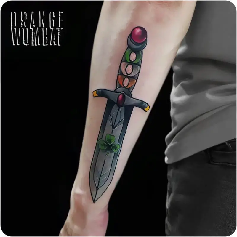 knife tattoos for men 0090