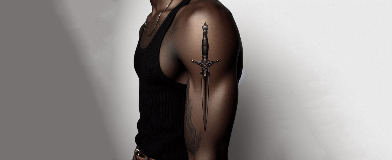 knife tattoos for men 0098