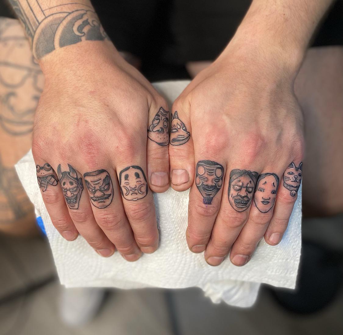 knuckle tattoos for men 0016