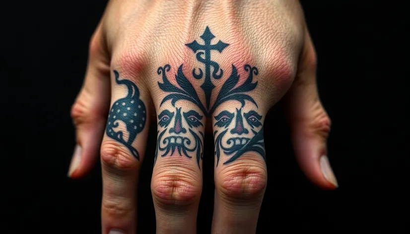 knuckle tattoos for men 0055