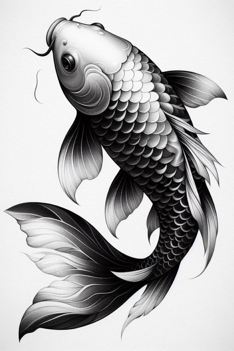 koi fish tattoo for men