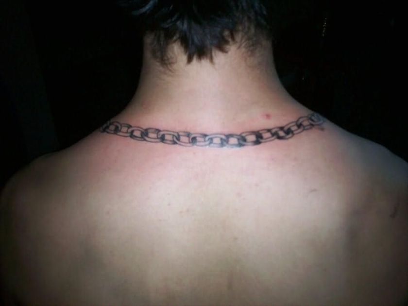 large chain tattoos for men