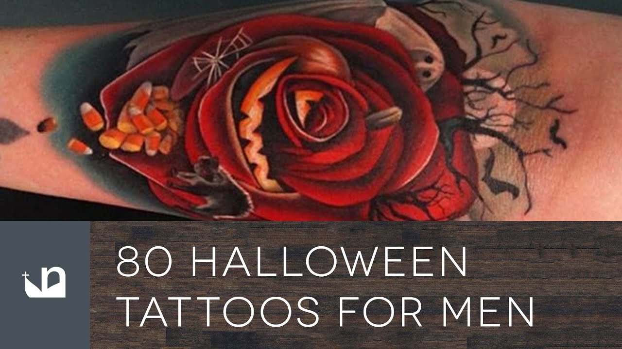 large Halloween tattoos for men