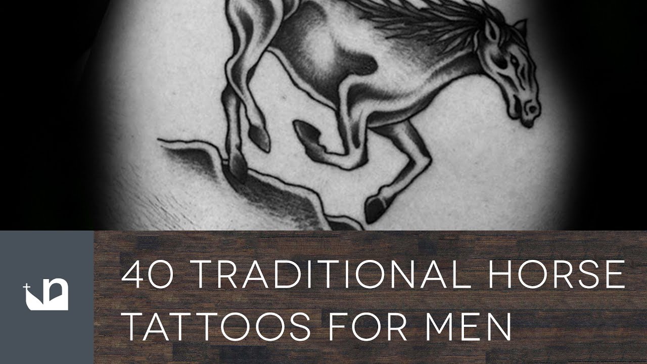 large horse tattoos for men