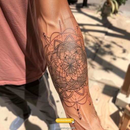 large Mandala tattoos for men