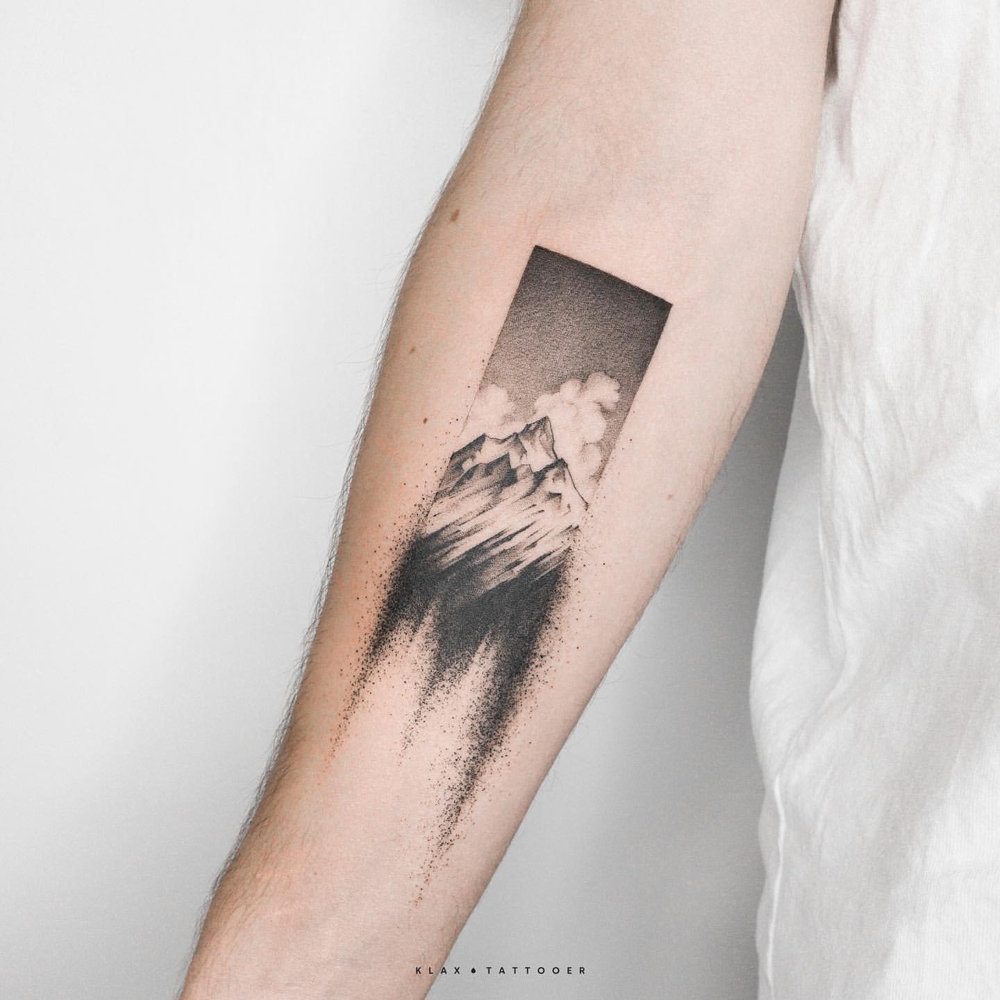 large mountain tattoos for men