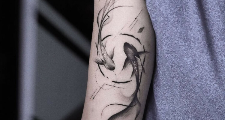 large Pisces tattoos for men