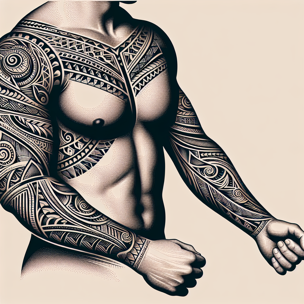 large tribal tattoos for men sleeve inspiration