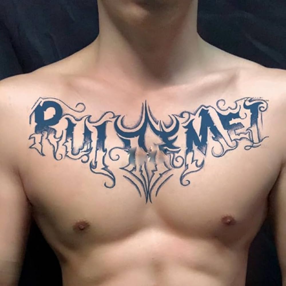 last name back tattoos for men 0023