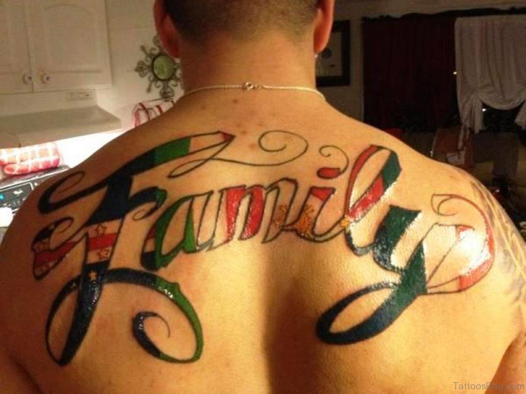 last name back tattoos for men 0093