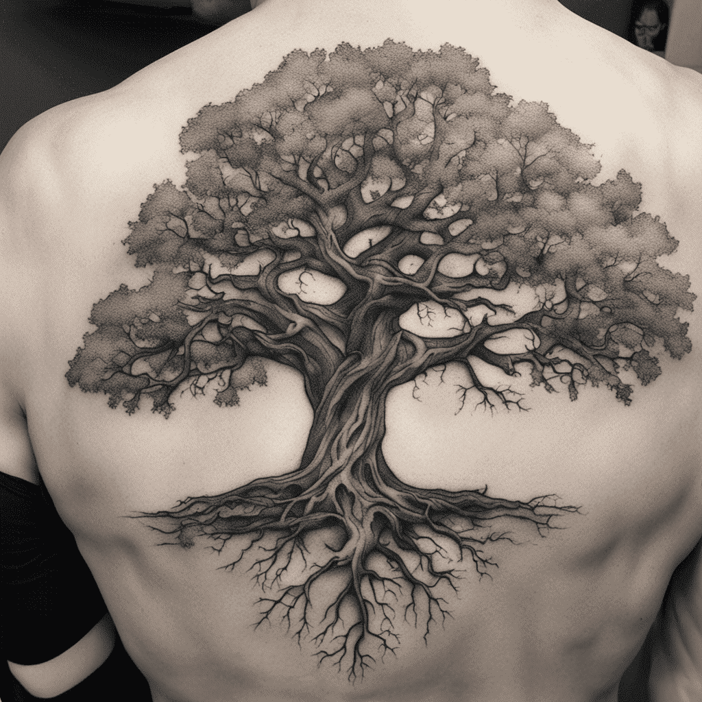 last name back tattoos for men 0097