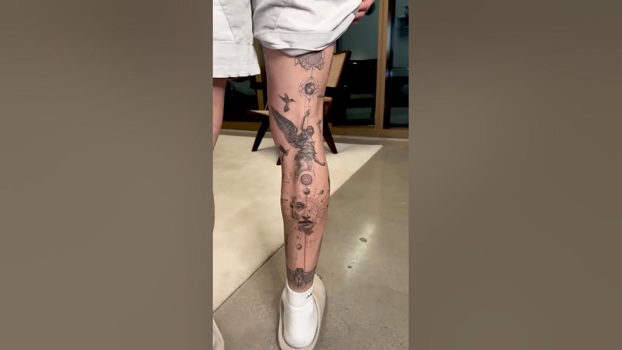 leg sleeve tattoo designs for men