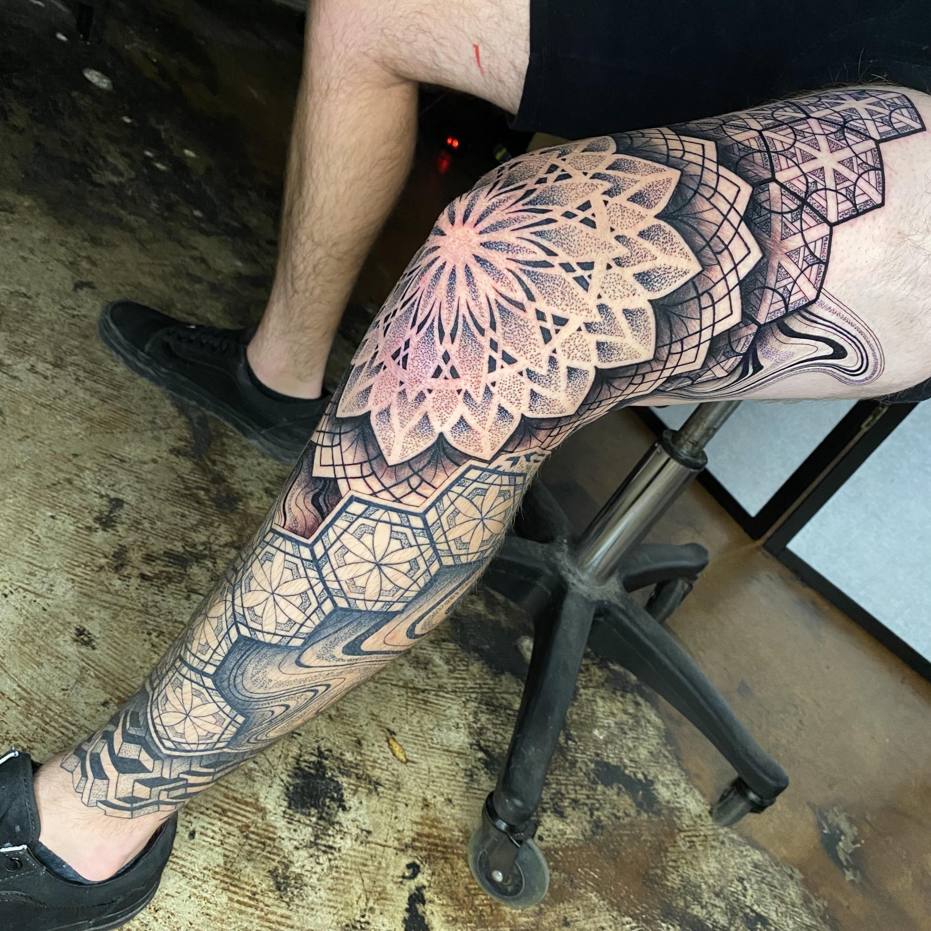 leg sleeve tattoos for men 0022