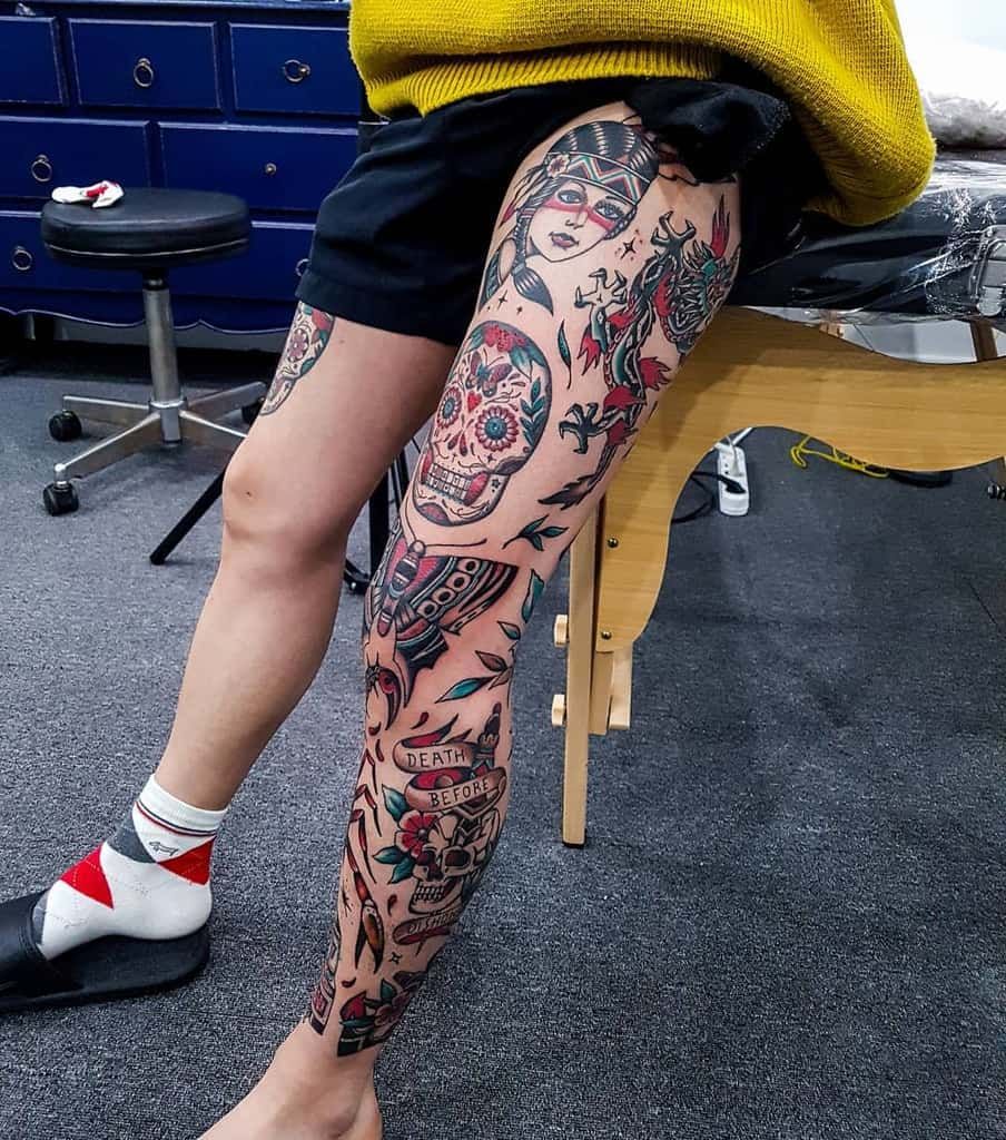 leg sleeve tattoos for men 0028