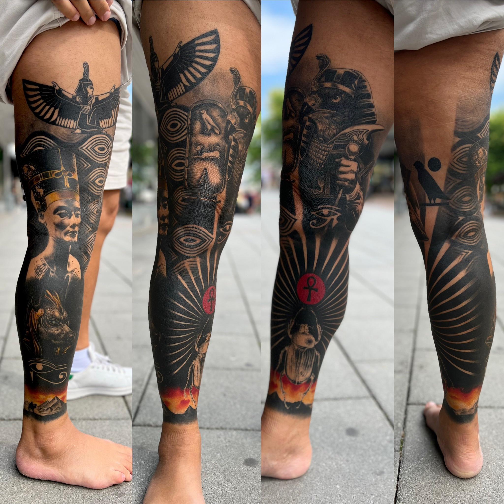 leg sleeve tattoos for men 0029