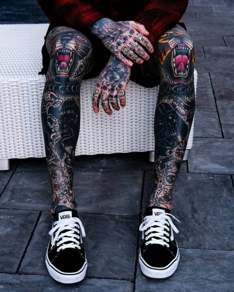 leg sleeve tattoos for men 0065