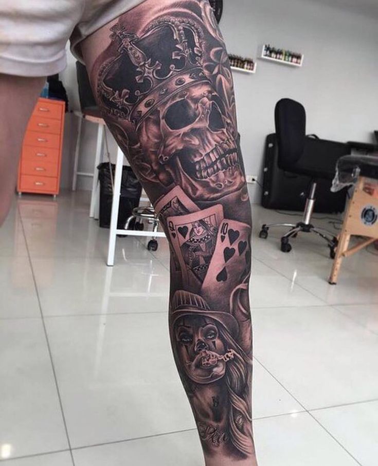 leg sleeve tattoos for men 0083