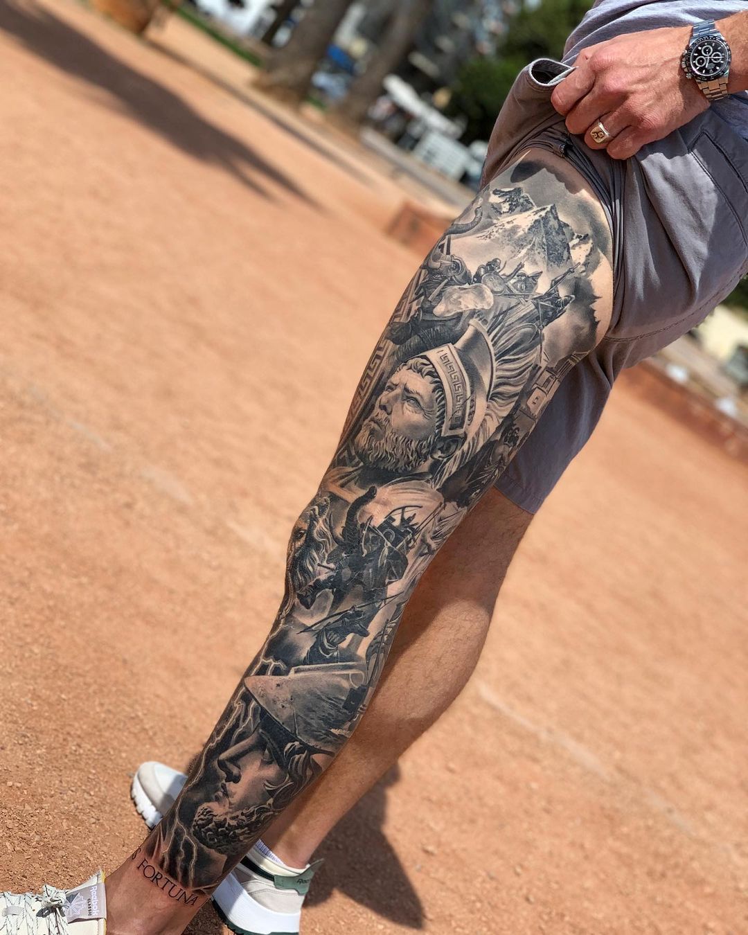 leg sleeve tattoos for men 0084