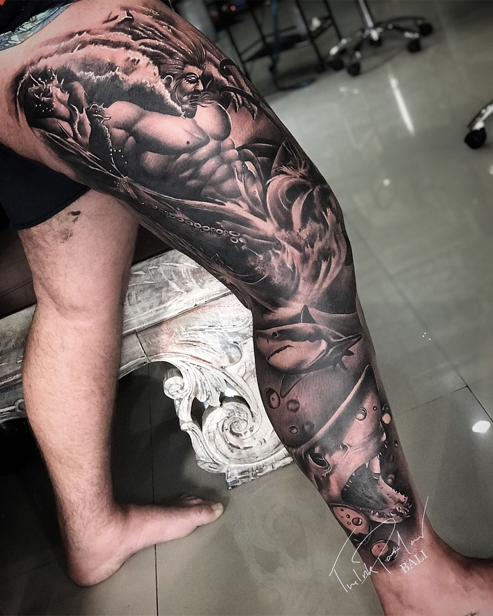 leg sleeve tattoos for men 0087