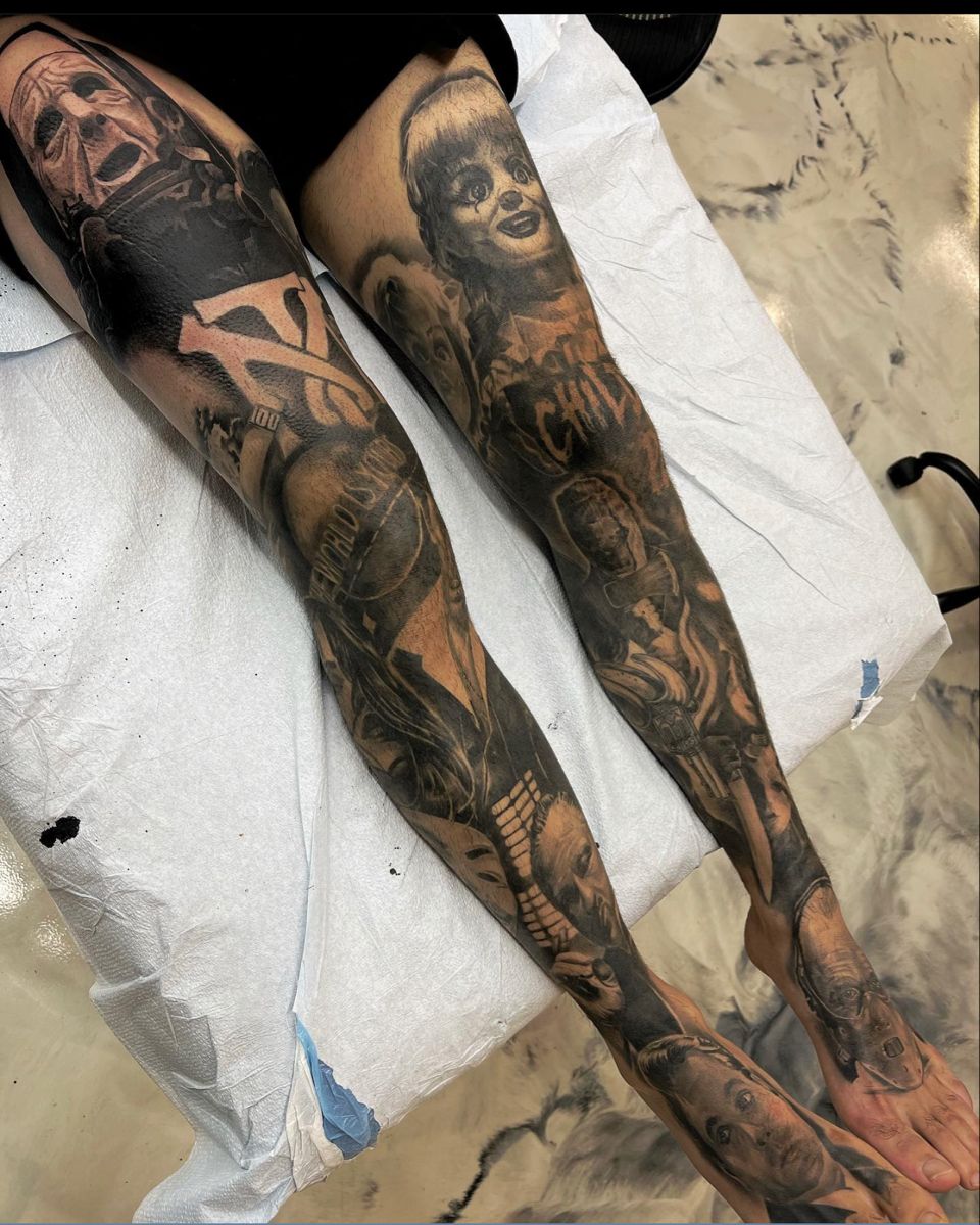 leg sleeve tattoos for men 0093