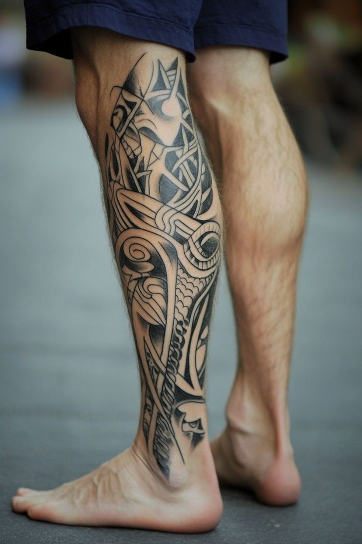 leg tattoos for men 0091