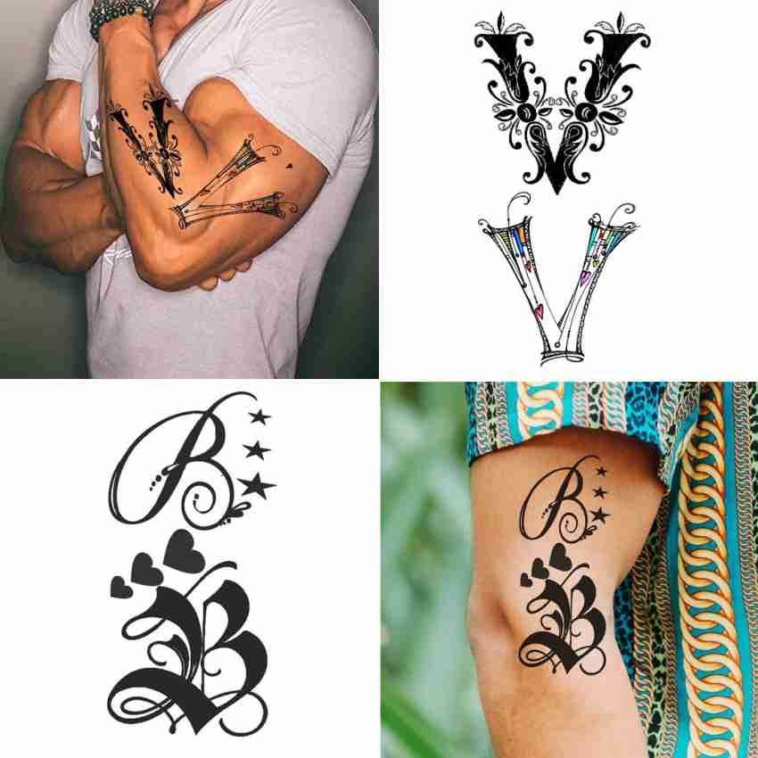 letter tattoos for men 0018