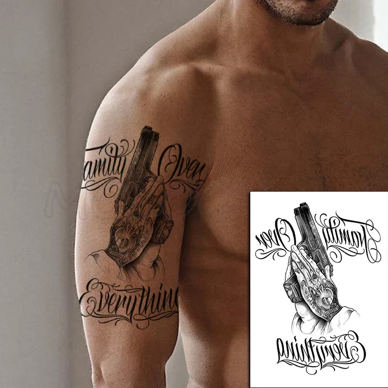 letter tattoos for men 0036