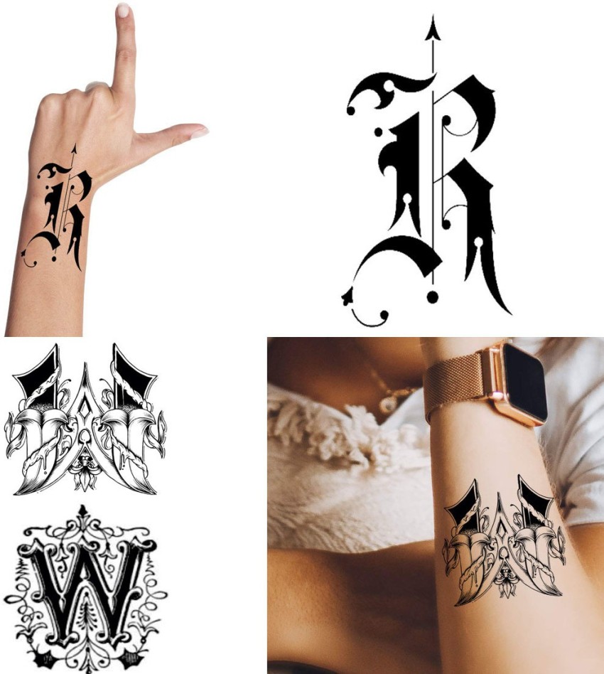 letter tattoos for men 0049