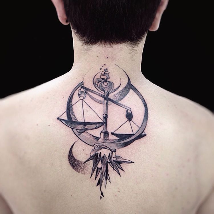 Libra tattoos for men 0015