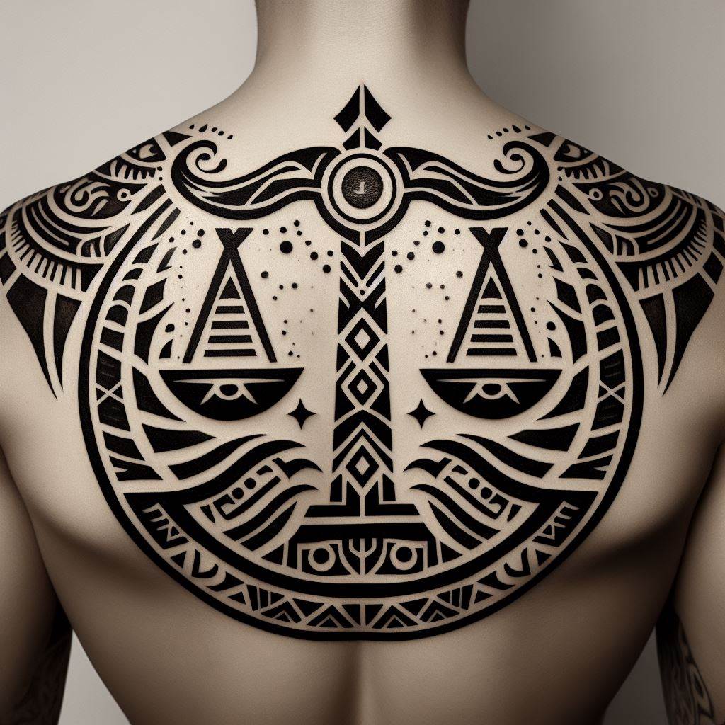 Libra tattoos for men 0053