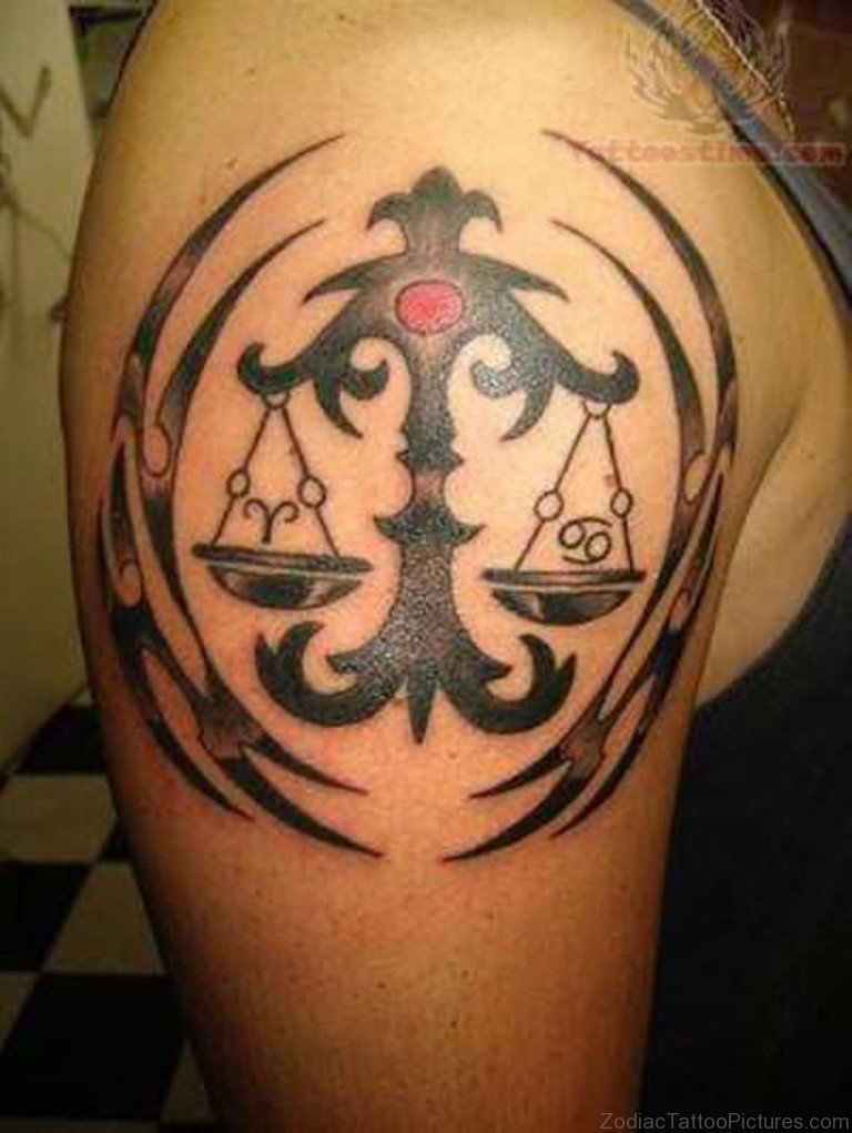 Libra tattoos for men 0094